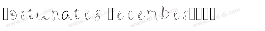 Fortunates December字体转换